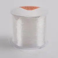 Нить силиконовая (резинка) d=0.5 мм, L=100 м, прозрачная