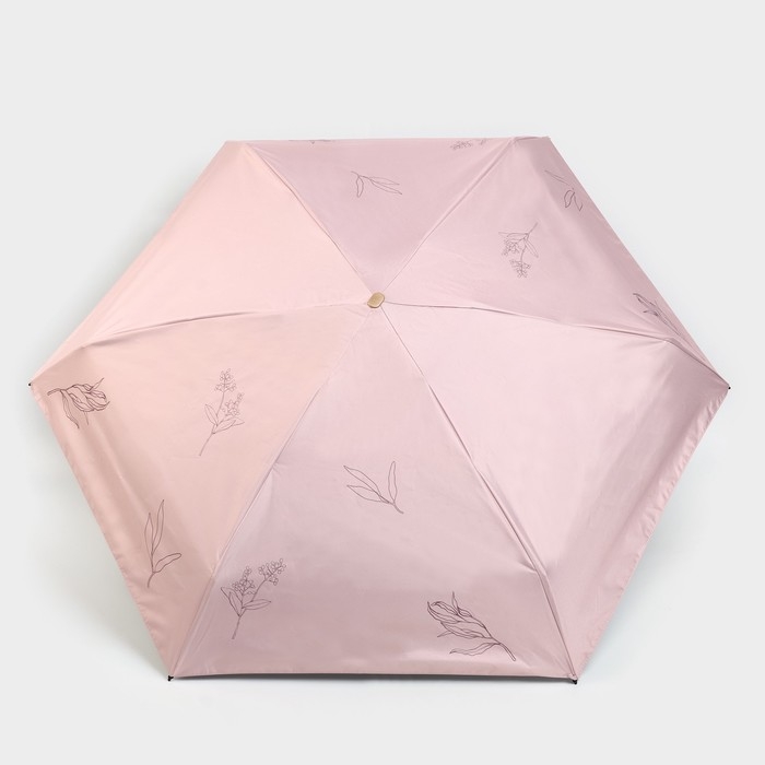 Зонт женский «Нюдовый минимализм», 6 спиц, складывается в размер телефона. Зонт женский «Нюдовый минимализм», 6 спиц, складывается в размер телефона.