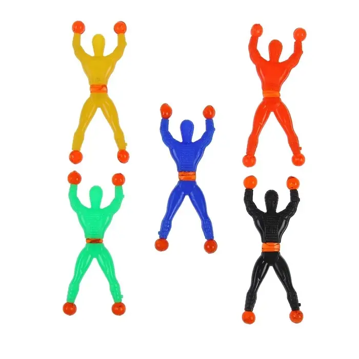 Липучка «Человек», сползает по стеклу, цвета МИКС Липучка «Человек», сползает по стеклу, цвета МИКС