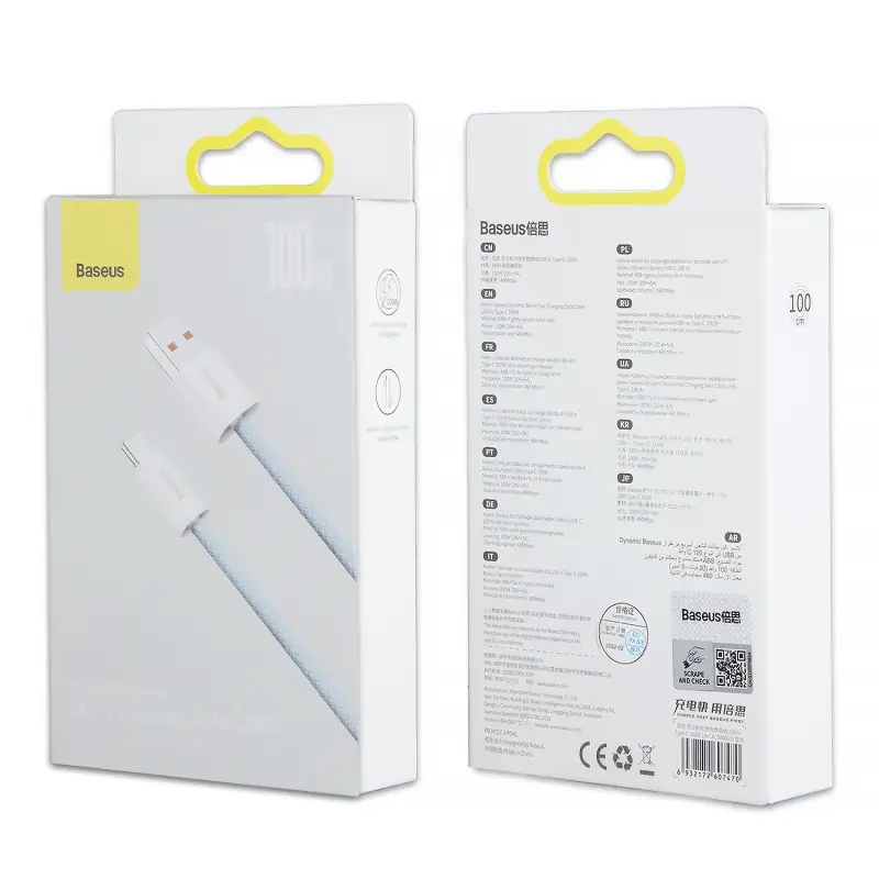 Кабель USB Type-C 1M 100W Dynamic Series Fast Charging Baseus CALD000603 голубой
