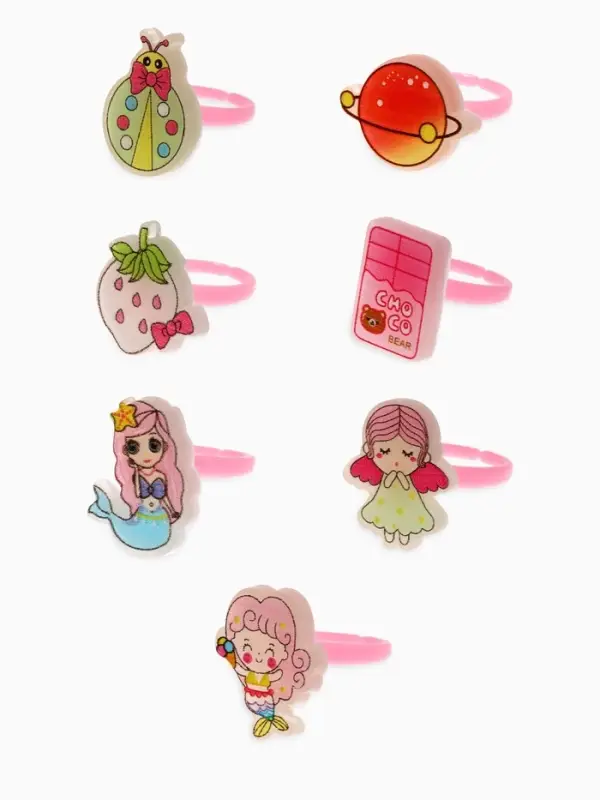 Кольцо Выбражулька &laquo;Зверюшки&raquo;, форма МИКС, безразмерное, МИКС