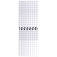 Блокнот МИКРОВЕЛЬВЕТ- А6 50л. спираль, синий, клетка 80шт