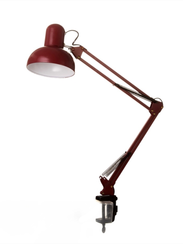 Настольная лампа Настольная лампа "Джуни" Е27 40Вт бордовый 15,5х15,5х80см
