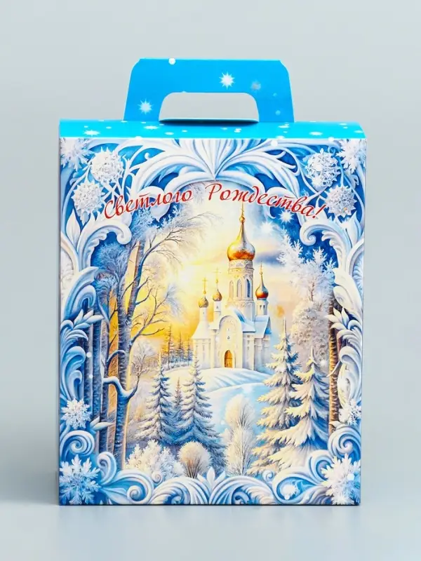 Подарочная новогодняя коробка «Рождественский звон», 15.5×7×19 см Подарочная новогодняя коробка «Рождественский звон», 15.5×7×19 см