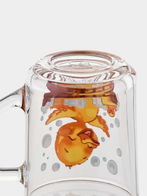 Набор детской посуды &laquo;Утята&raquo;, 3 предмета: кружка, салатник, тарелка, стекло, прозрачный