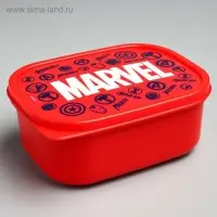 Ланч-бокс детский прямоугольный, 500 мл &laquo;Марвел&raquo;, Мстители