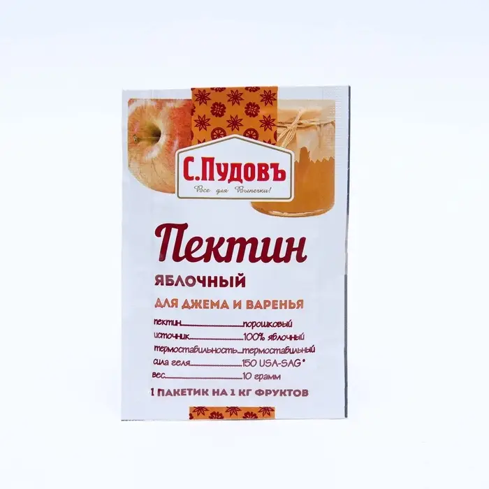 Пектин яблочный &laquo;С. Пудовъ&raquo;, для джема и варенья, 10 г