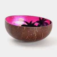 Чаша &laquo;Закат&raquo;, 14&times;14&times;6 см, кокос