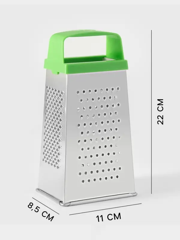 Тёрка КВАРЦ &laquo;Универсал&raquo;, 4 грани, 11&times;8.5&times;22 см, металл, МИКС