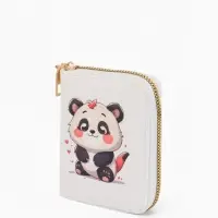 Кошелёк на молнии &laquo;Выбражулька&raquo;, 8.5&times;2.5&times;10.5 см, с принтом, белый