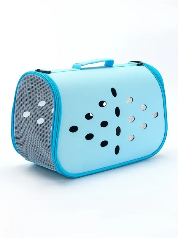 Складная сумка - переноска, 43&times;20&times;29 см, материал EVA, голубая