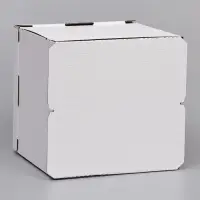 Коробка под торт с окном, &laquo;Пироженка&raquo;, белая, 30&times;30&times;30 см