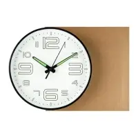 Часы настенные интерьерные &laquo;Классика&raquo;, плавный ход, светящиеся, d=25 см