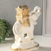 Копилка для денег &laquo;Слон Богатство&raquo;, гипс, белый, 29&times;21&times;9 см