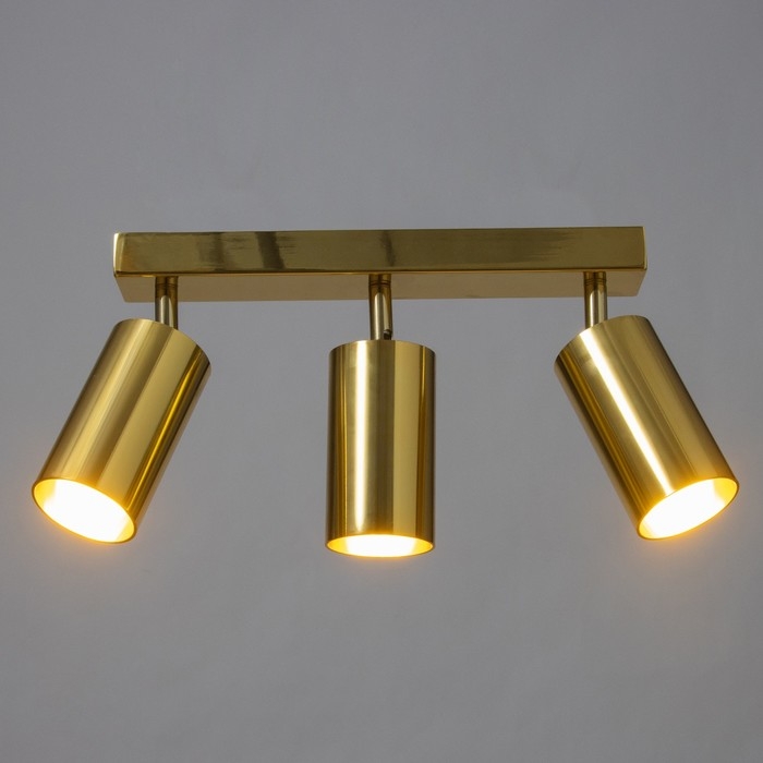 Спот Спот "Этнес" 3хGU10 золото 50х6,5х16,5 см