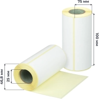 Термоэтикетки ЭКО 100х75, 150 шт/рул, вт.25 10рул/уп(спайка)