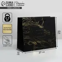 Пакет подарочный, упаковка, «For you», 27 х 23 х 12 см