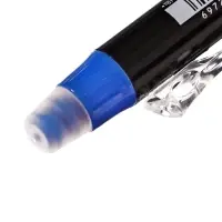 Стираемая ручка, гелевая, автоматическая, синий стержень, узел 0.5 мм