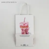 Пакет подарочный крафт, упаковка, «Sweet dream», 12 х 21 х 9 см