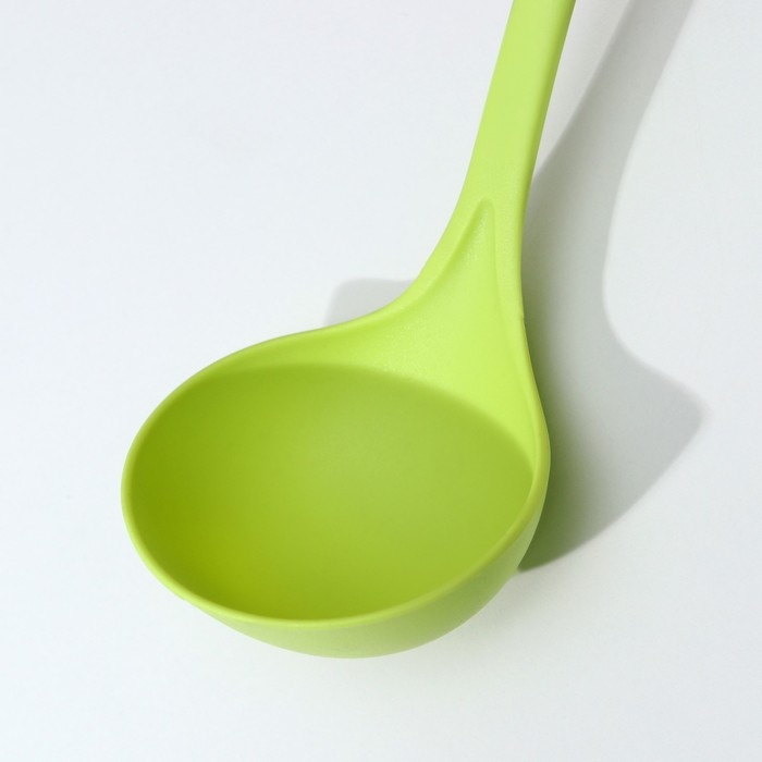 Половник Доляна «Трава», 33 см, цвет зелёный Половник Доляна «Трава», 33 см, цвет зелёный