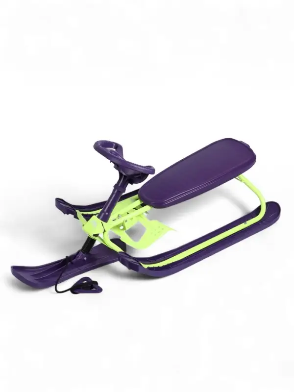 Снегокат, лимонный, фиолетовый, ТСП/ЛФ Nika Kids Снегокат, лимонный, фиолетовый, ТСП/ЛФ Nika Kids