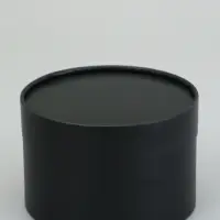 Набор подарочных шляпных коробок 5 в 1, круглая &laquo;Черный&raquo;, 20&times;12 - 18&times;11 - 16&times;10 - 14&times;9 - 13&times;8.5 см