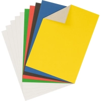 Картон цветной + белый немелованный 10л 5цв А4 Комус Класс ColorPics