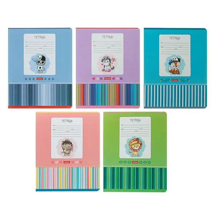 Тетрадь 12 листов в косую линейку &laquo;Мультяшки&raquo;, обложка мелованный картон, МИКС