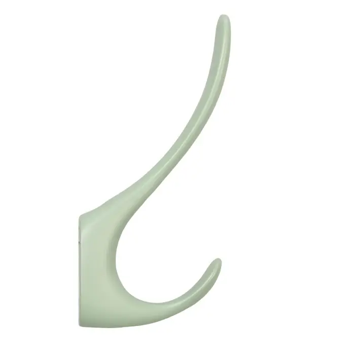 Крючок мебельный CAPPIO HEEL, двухрожковый, цвет зеленый