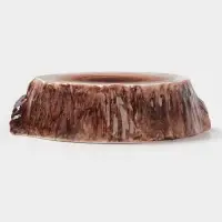 Блюдо для подачи Magistro Wood, 20.5&times;18.7&times;5.5 см, фарфор, коричневое