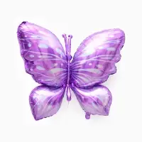 Воздушные шары фольгированные, &laquo;Разноцветные бабочки&raquo;, набор  3 шт