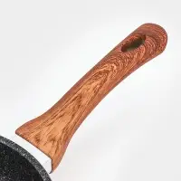 Сковорода KUKMARA Granit Ultra original, d=22 см, пластиковая ручка, антипригарное покрытие, литой алюминий, коричневая