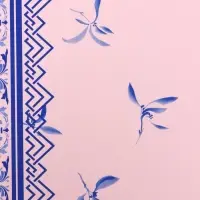 Пленка для цветов, &laquo;Эскиз&raquo;, розовый с голубым, 57&times;57 см