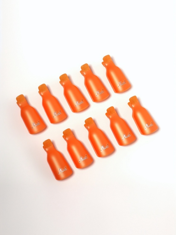 Зажимы для снятия гель-лака для маникюра набор 10шт МИКС пакет Зажимы для снятия гель-лака для маникюра набор 10шт МИКС пакет