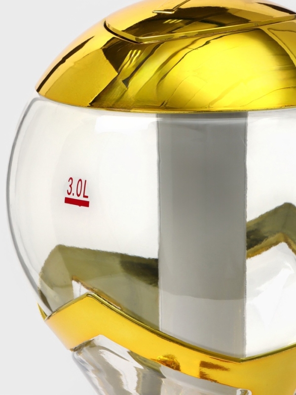 Башня пивная «Шар», 3 л, ёмкость для льда, подсветка, пластик, золотистый Башня пивная «Шар», 3 л, ёмкость для льда, подсветка, пластик, золотистый