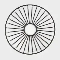 Корзинка - ваза для фруктов «Горшок», 23×23×7 см, чёрная Корзинка - ваза для фруктов «Горшок», 23×23×7 см, чёрная