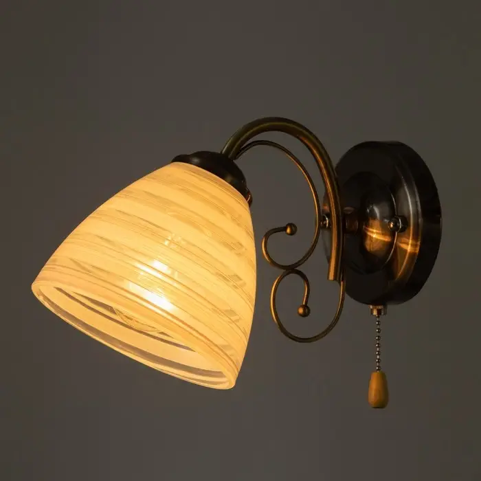 Бра 2011/1 E27 60Вт бронза 26х13,5х13 см