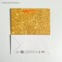 Пакет подарочный ламинированный, упаковка, &laquo;С Днём Рождения!&raquo;, ML 23&times;27&times;11.5 см
