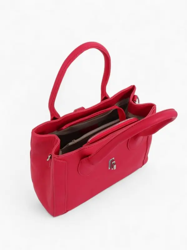 Сумка женская тоут TEXTURA на молнии, 31&times;11&times;21 см, розовая