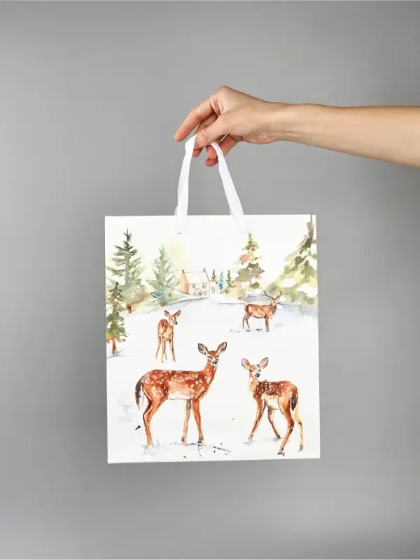 Набор пакетов &laquo;Новый год&raquo;, 3 шт,  26 &times; 30 &times; 9 см