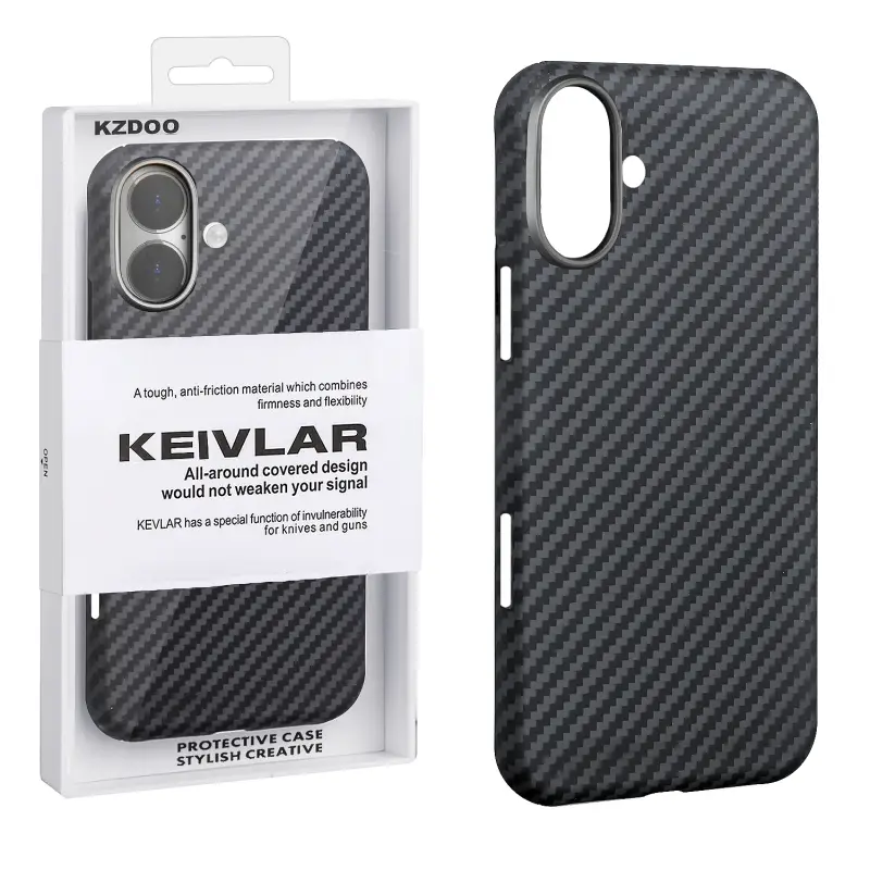 Чехол iPh 16 Plus Kevlar Black K-DOO Чехол iPh 16 Plus Kevlar Black K-DOO
