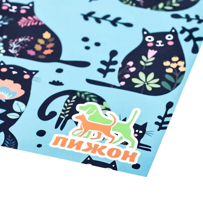 Коврик под миску  Коврик под миску "Пижон" 43 х 28 см "Коты расписные"