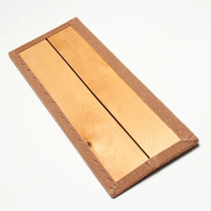 Когтеточка с пропиткой, 55&times;20 см, угловая, без меха, бежевая