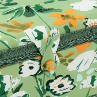 Шкатулка для рукоделия и шитья &laquo;Летние цветы на зелёном&raquo;, хранение ниток, иголок, мелочи, 19&times;26&times;14.5 см