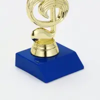 Кубок &laquo;Скрипичный ключ&raquo;, наградная фигура, подставка пластик синяя, 14.5&times;6.5&times;6 см