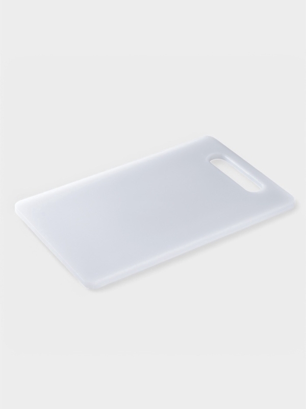 Доска разделочная Доляна «Бастерн», пластик PP, 37×23×0.9 см, белая