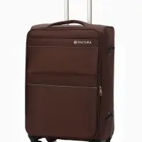 Чемодан на колёсах TEXTURA, с увеличением, кодовый замок, 42&times;26&times;68 см, 24", коричневый