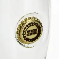 Бокал для пива с вставкой из крышки &laquo;Непробиваемый&raquo;, 350 мл, МИКС