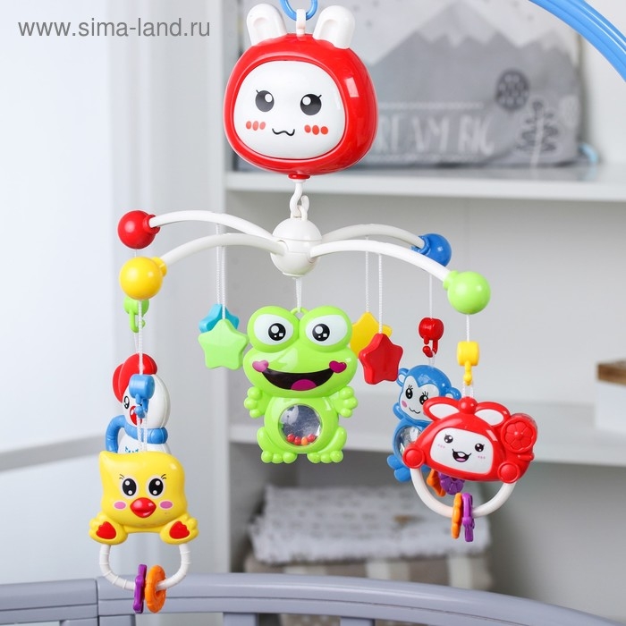 Мобиль музыкальный на кроватку «Подарок малыша», работает от батарек Мобиль музыкальный на кроватку «Подарок малыша», работает от батарек