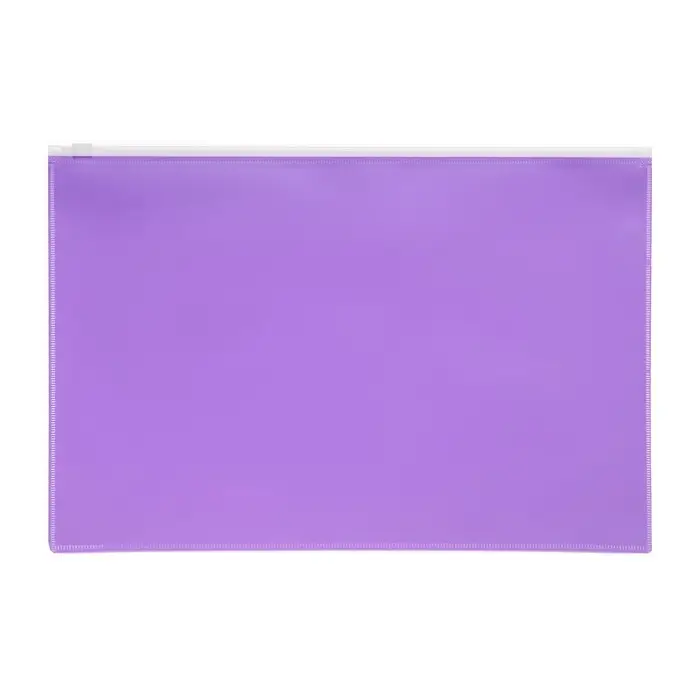 Набор папок-конвертов на ZIP-молнии A4, 180 мкм, Calligrata &laquo;Акварель&raquo;, полупрозрачные, 5 штук, МИКС